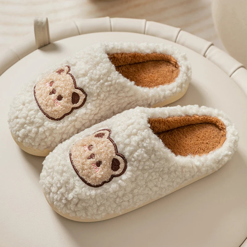Pantofole Peluche Orso per Uomo e Donna – Ciabatte Morbide e Calde per Casa