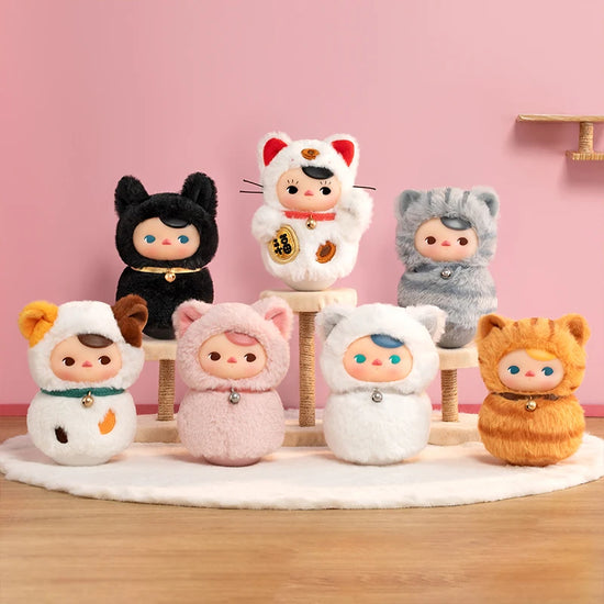 Pop Mart Pucky Kitty Blind Box – Gatto Peluche Misterioso da Collezione