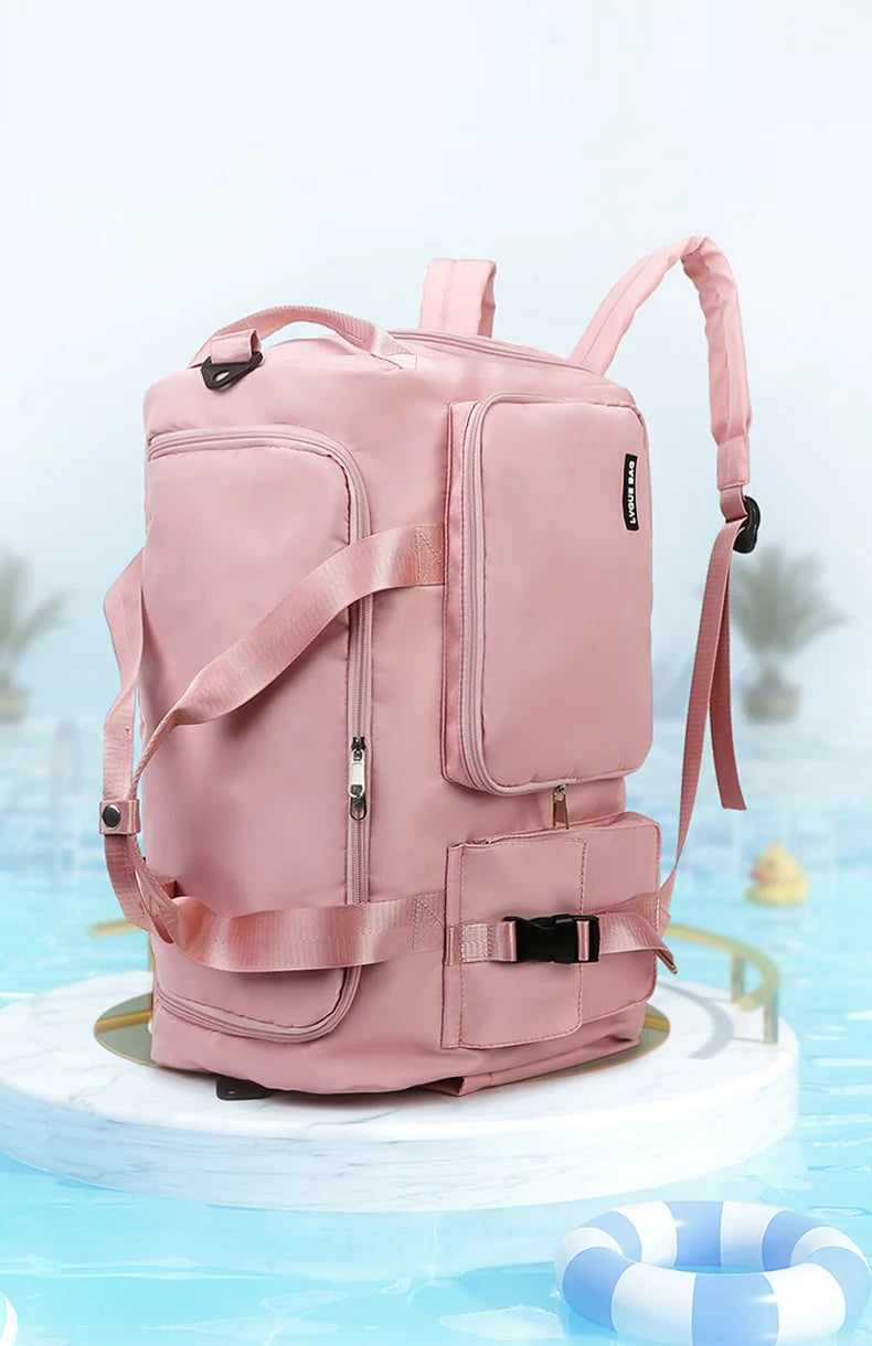 Borsa sportiva donna 2025 – duffel con doppio comparto asciutto/bagnato ideale per palestra, nuoto e viaggi