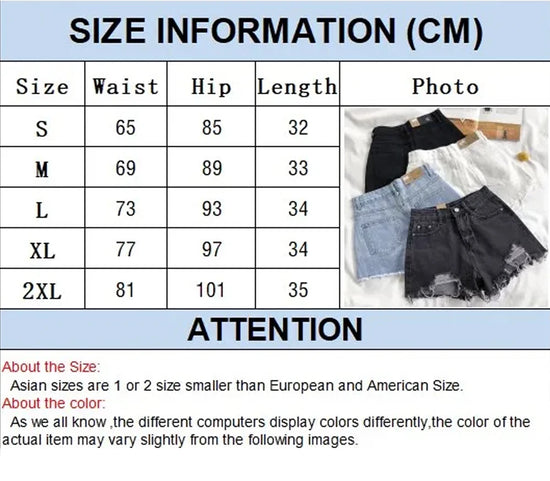 Cowboy shorts donna vita alta stile coreano – denim bianco con tasche, frange e strappi