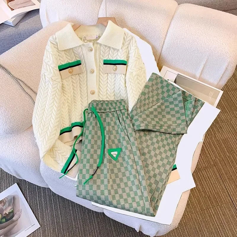 Completo Donna Maglia 2 Pezzi – Set Autunno/Inverno Casual in Knit