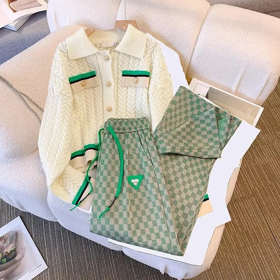 Completo Donna Maglia 2 Pezzi – Set Autunno/Inverno Casual in Knit