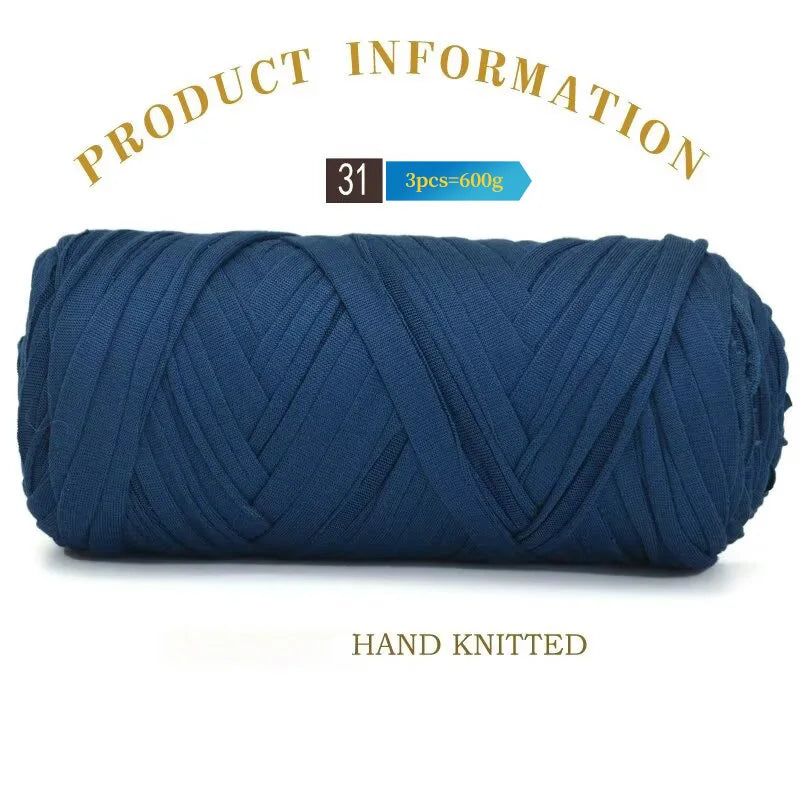 Set 3 gomitoli cloth yarn tessuto – filo intrecciato spesso per borse, tappeti, uncinetto e fai-da-te 2025