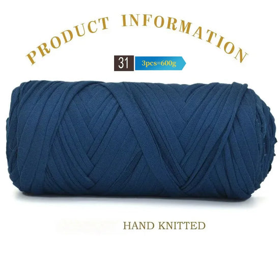 Set 3 gomitoli cloth yarn tessuto – filo intrecciato spesso per borse, tappeti, uncinetto e fai-da-te 2025