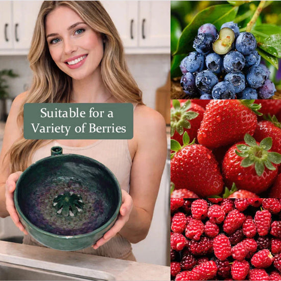 Ciotola Lavafrutta a Vortice con Scarico – Scolapasta per Fragole e Frutti di Bosco