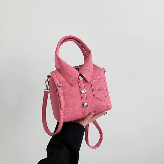 Borsa compatta quadrata in PU – shoulder / crossbody bag con zip, design elegante e di qualità per donna 2025