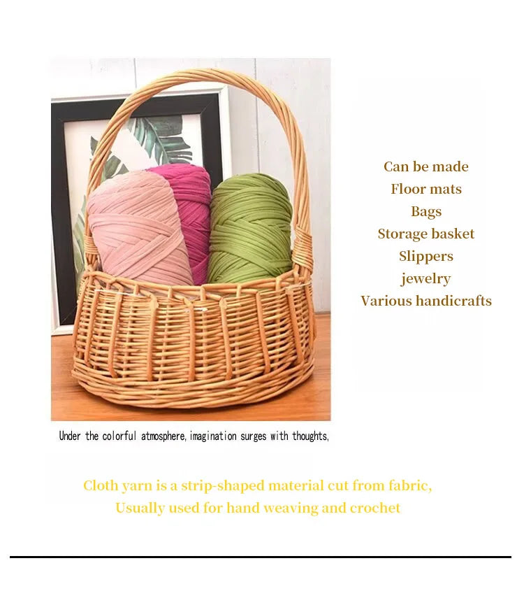 Set 3 gomitoli cloth yarn tessuto – filo intrecciato spesso per borse, tappeti, uncinetto e fai-da-te 2025