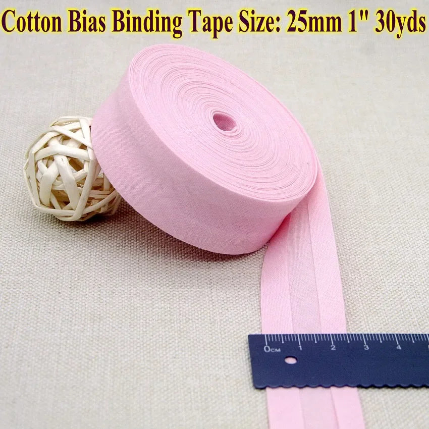 Nastro bias binding cotone 25 mm · rotolo 30 metri – rifiniture, bordi e accessori cucito fai-da-te