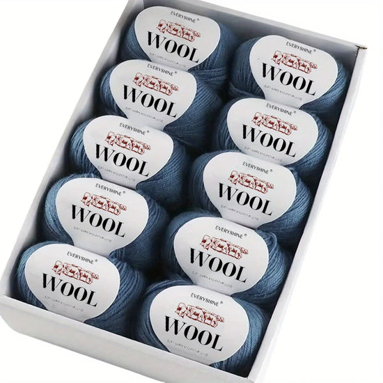 Set 6 pezzi Filato Lana – 300g Totali per Maglia & Uncinetto, Gomitoli Multicolore