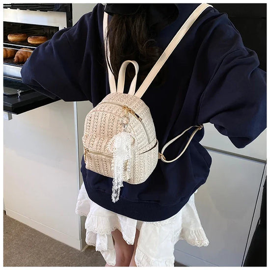 Zaino Mini Donna in Paglia 2025 – Casual Estivo e Versatile