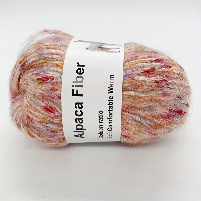 Set 6 gomitoli filo alpaca – lana alpaca hand-knit per sciarpe, cappotti, lavori intrecciati colorati fai-da-te