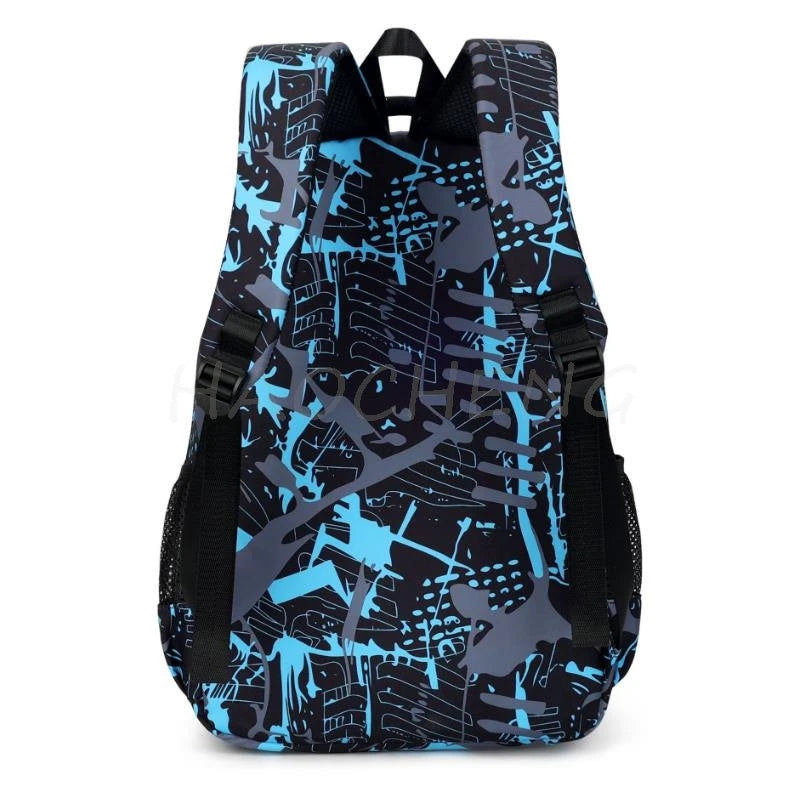 67 Six Seven Print 3Pcs/set Camouflage Backpack With Lunch Bag Steal A BrainRot Boy Student Teens Rucksack Girl Casual SchoolBag