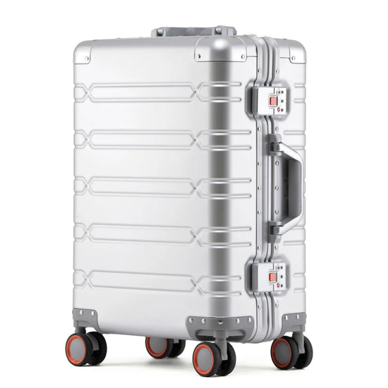 Valigia 10kg 15kg 20kg in alluminio con ruote 360° e lucchetto TSA – Trolley rigido leggero da cabina e stiva