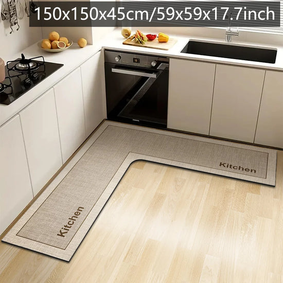 Tappeto Angolare Cucina e Bagno a L – Assorbente e Lavabile