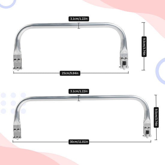 Telaio in Alluminio per Borsa Clutch – Manico a Tubo, Cornice con Molla per Wallet, Doctor Bag e Borse Fai-da-Te
