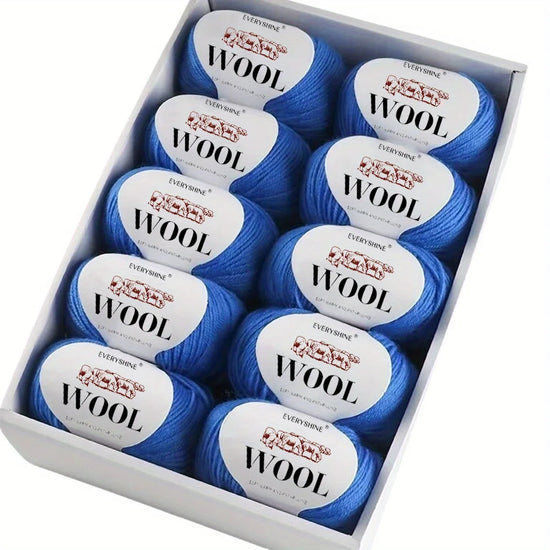 Set 6 pezzi Filato Lana – 300g Totali per Maglia & Uncinetto, Gomitoli Multicolore