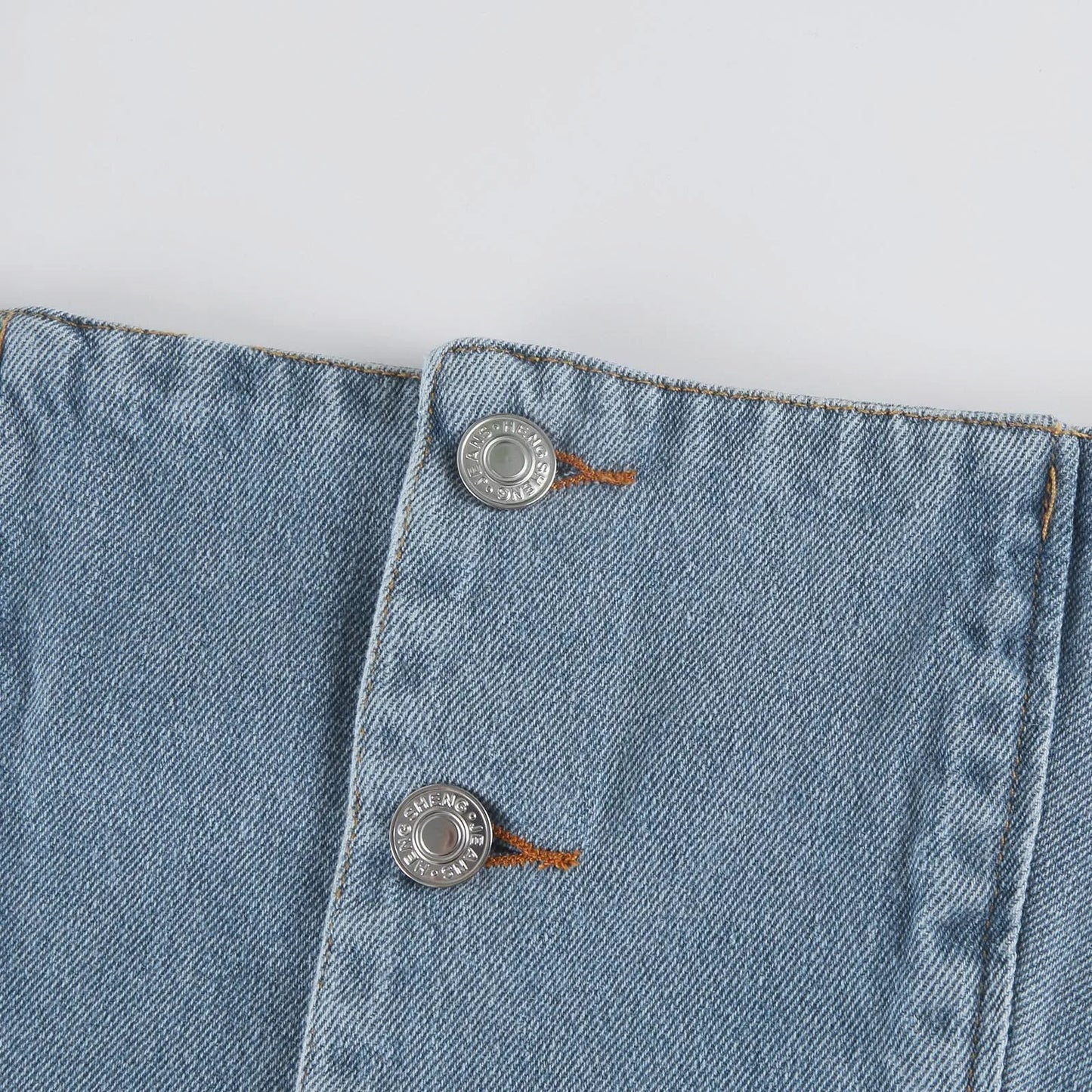 Top Denim Donna Aderente – Crop Top Scollo Quadrato