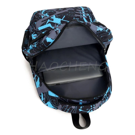 67 Six Seven Print 3Pcs/set Camouflage Backpack With Lunch Bag Steal A BrainRot Boy Student Teens Rucksack Girl Casual SchoolBag