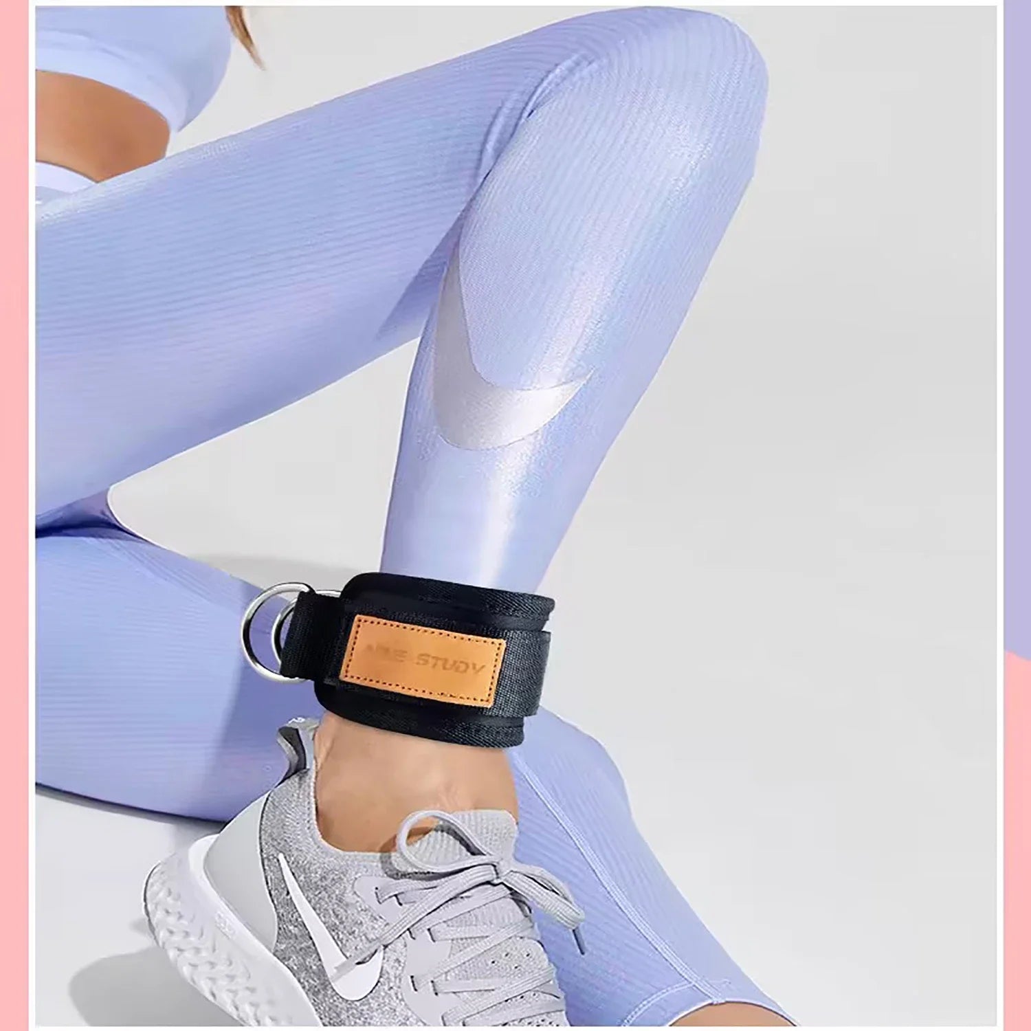 Cavigliere Imbottite Regolabili per Palestra – Cinturini Caviglia per Allenamenti Gambe