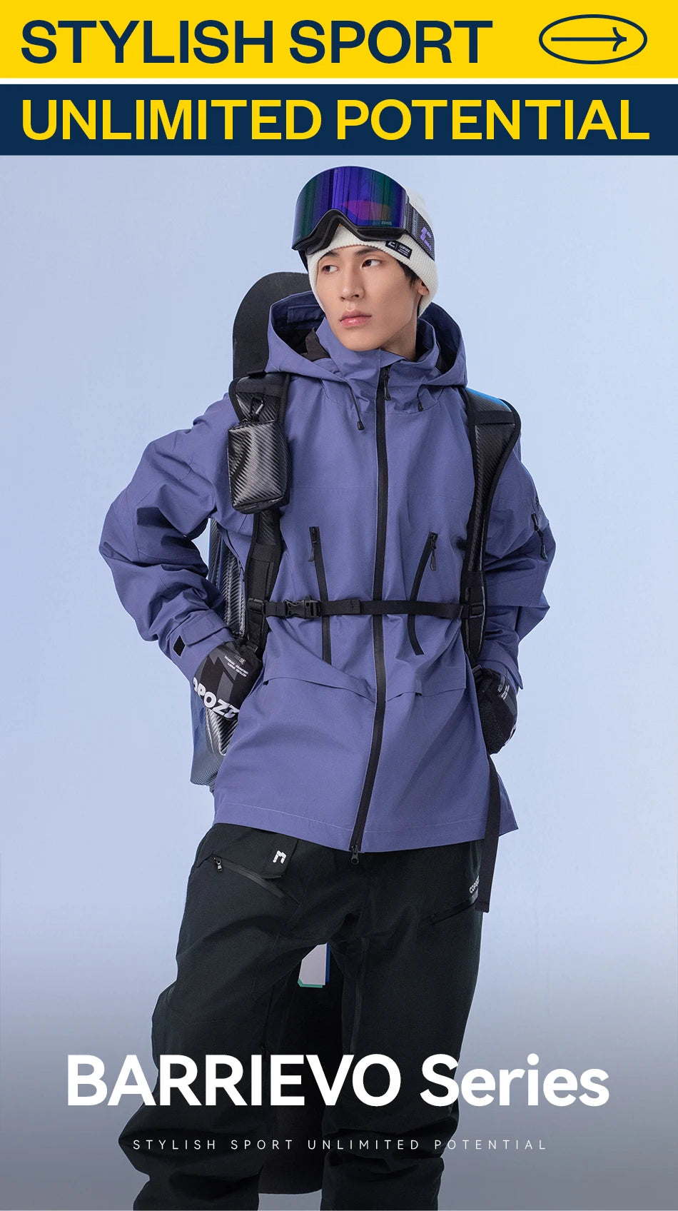 Pantaloni da sci unisex 3L impermeabili e antivento 2025 – snow-pants tecnico da snowboard e montagna