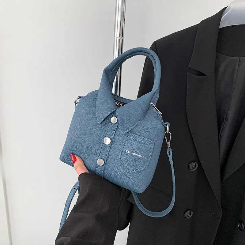 Borsa compatta quadrata in PU – shoulder / crossbody bag con zip, design elegante e di qualità per donna 2025
