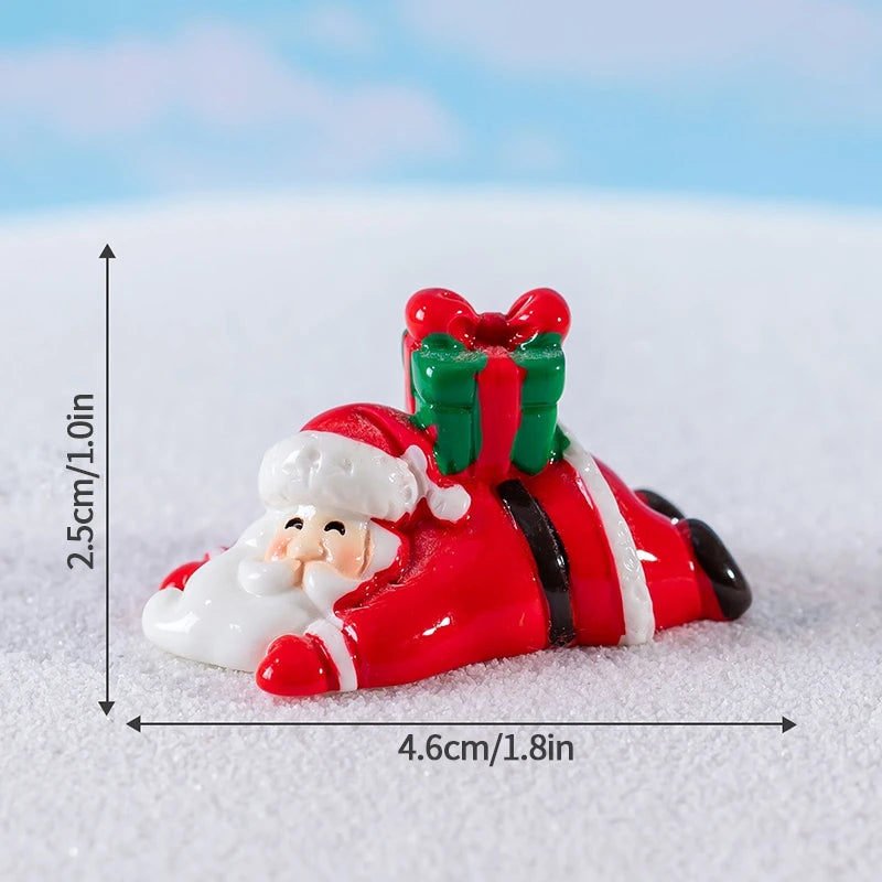 Decorazioni natalizie da scrivania 2025 ‒ set figurine Piccolo Babbo Natale + Alberello ornamentale per ufficio e casa