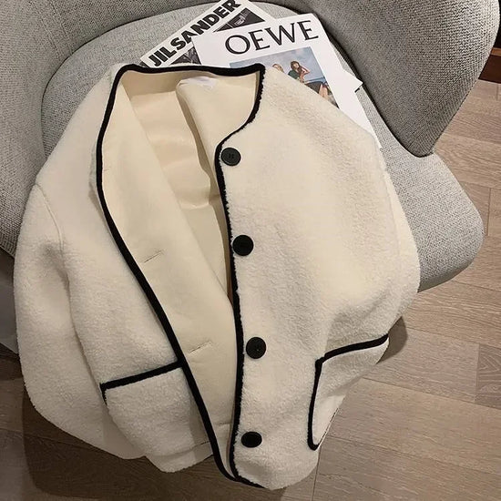 Giacca corta in pelliccia d'agnello donna – Cappotto oversize imbottito per l'inverno, taglie piccole disponibili