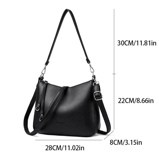 Borsa donna in ecopelle morbida – Tote e crossbody elegante per lavoro e tempo libero