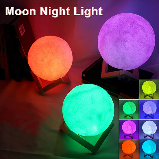 Lampada luna LED galassia – Book light magica per camera bambini e relax