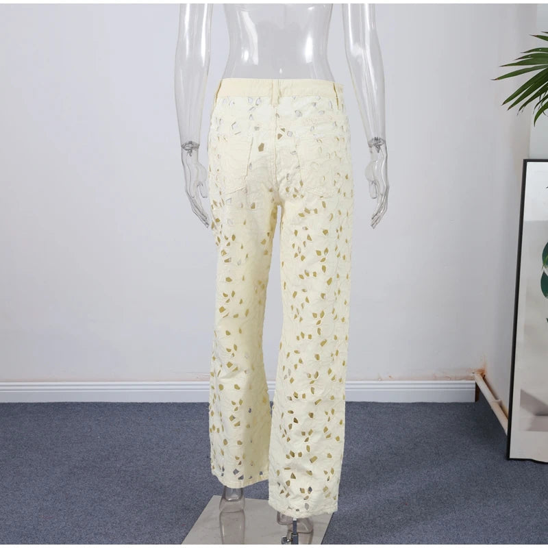 Jeans patchwork vita bassa donna – pantaloni larghi Y2K stile street fashion 2025