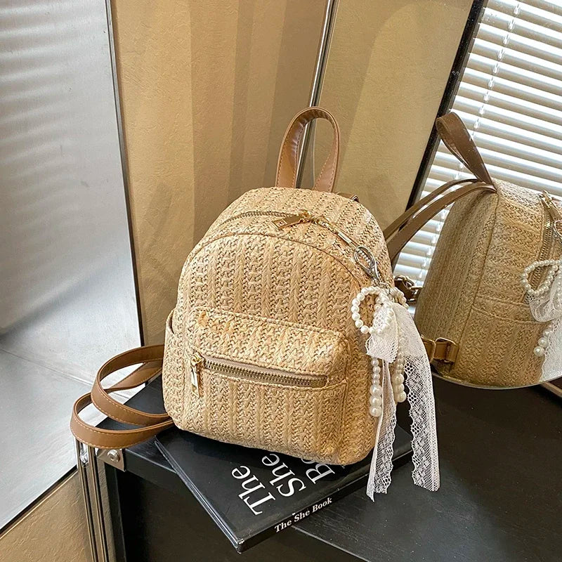 Zaino Mini Donna in Paglia 2025 – Casual Estivo e Versatile