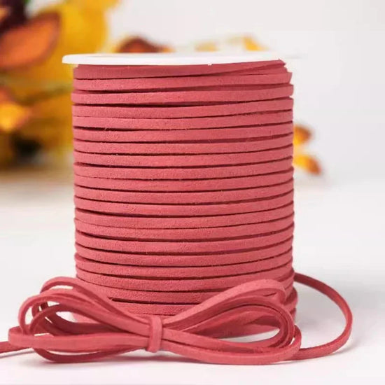 Cordoncino intrecciato in velluto coreano 45 m – Cordone in finta pelle decorazioni fai-da-te,