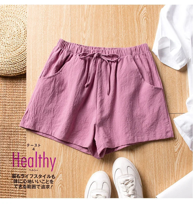 Shorts Donna Vita Elastica con Fiocco – Pantaloncini Casual Sportivi