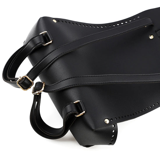 Kit Zaino / Borsa con Base in Ecopelle e Uncinetto – Fai-da-Te Borsa Unica