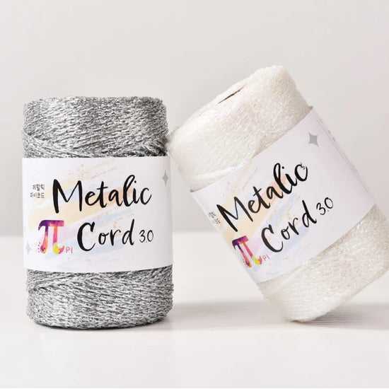 Cordoncino Rigido in Core-Spun da 3 mm con Fili Metallici Argentati – Filo Decorativo di Alta Qualità per Packaging Regalo, Uncinetto e Progetti Fai-da-Te
