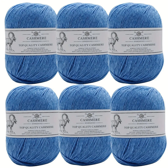 Set 6 gomitoli filo cashmere donna – Lana alta qualità per maglioni, sciarpe, cappelli e progetti fai-da-te