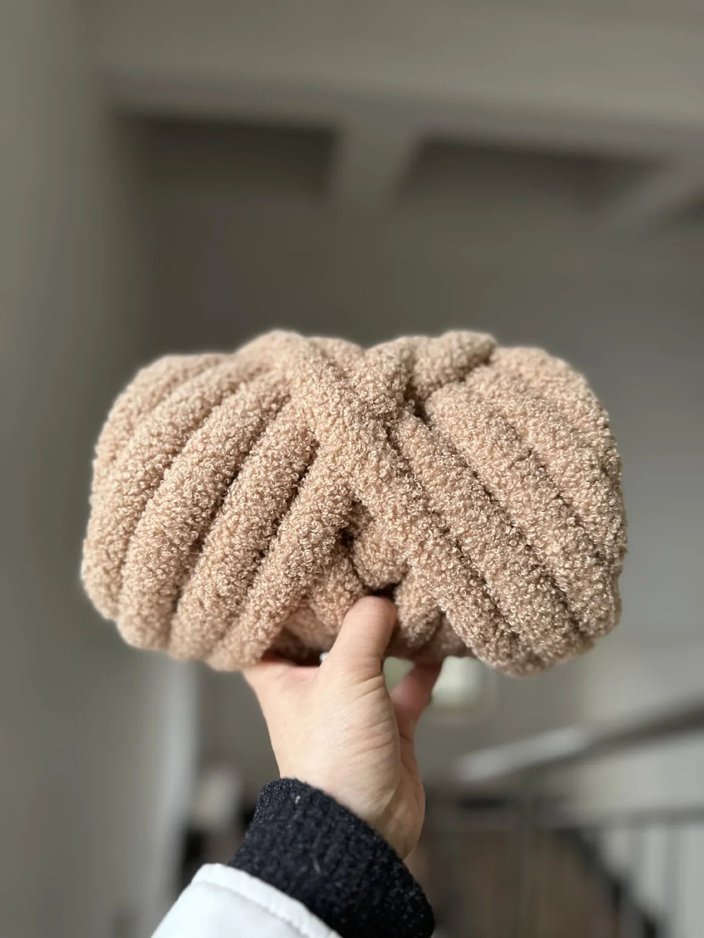 Filato teddy fleece 1 kg – lana grosso spessore per borse, maglie, uncinetto