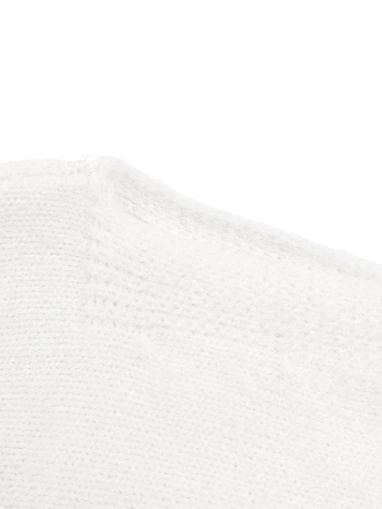 Maglione donna asimmetrico a collo alto e maniche lunghe