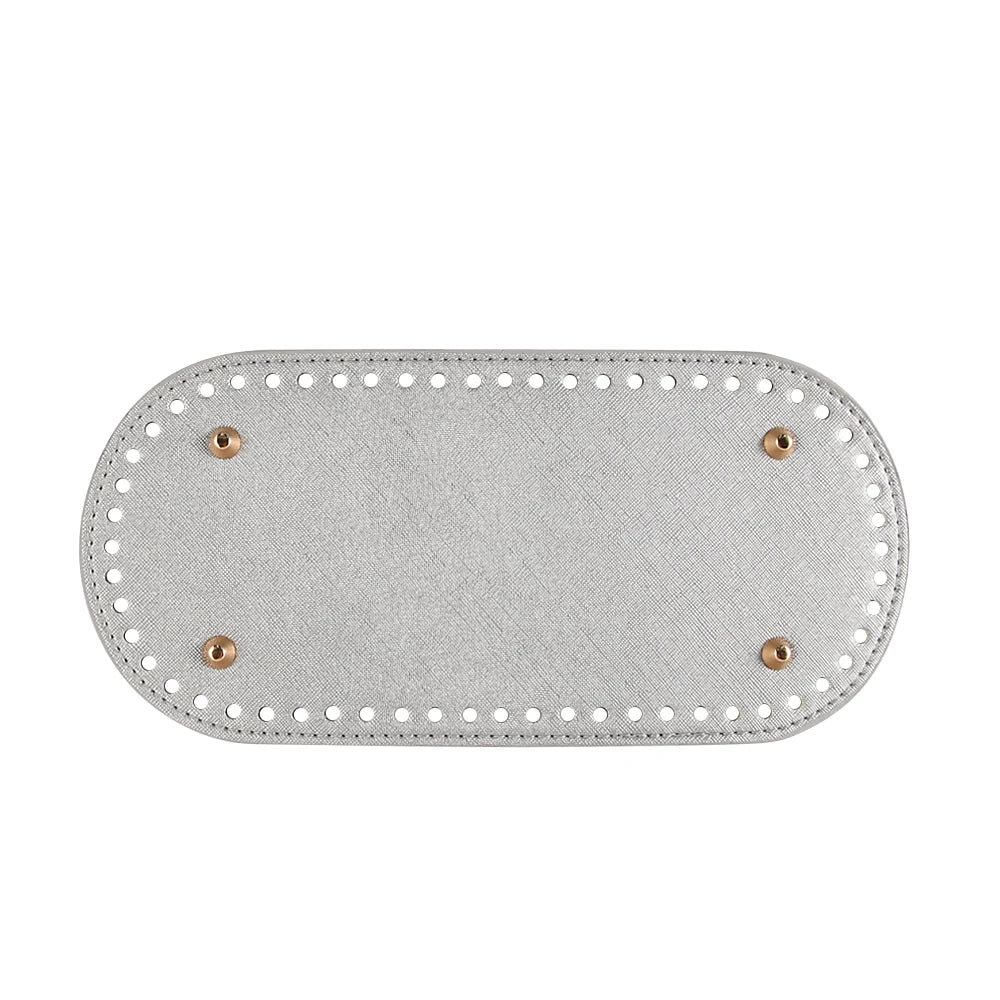 Fondi in PU Leather per Borsa DIY – 5 Taglie, Base Porta Borsa da Cucire per Borse all’Uncinetto, Parti Accessori Fai-da-Te