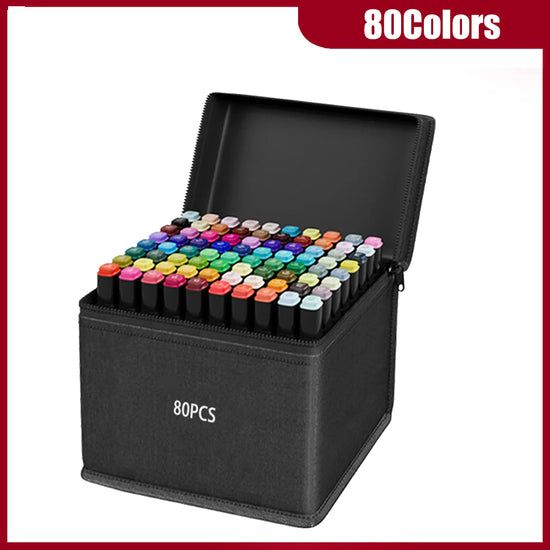 Pennarelli ad Alcool Doppia Punta – Set Artistico per Disegno e Colorazione
