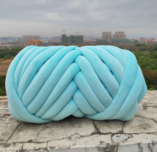 Filato marshmallow super chunky velluto 1 kg – “super velvet” grosso per coperte gigantissime, progetti fai-da-te morbidi