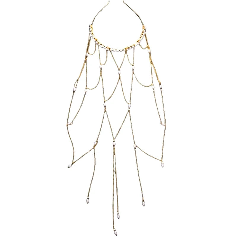 Cerchietto Donna con Strass e Frange – Oro o Argento