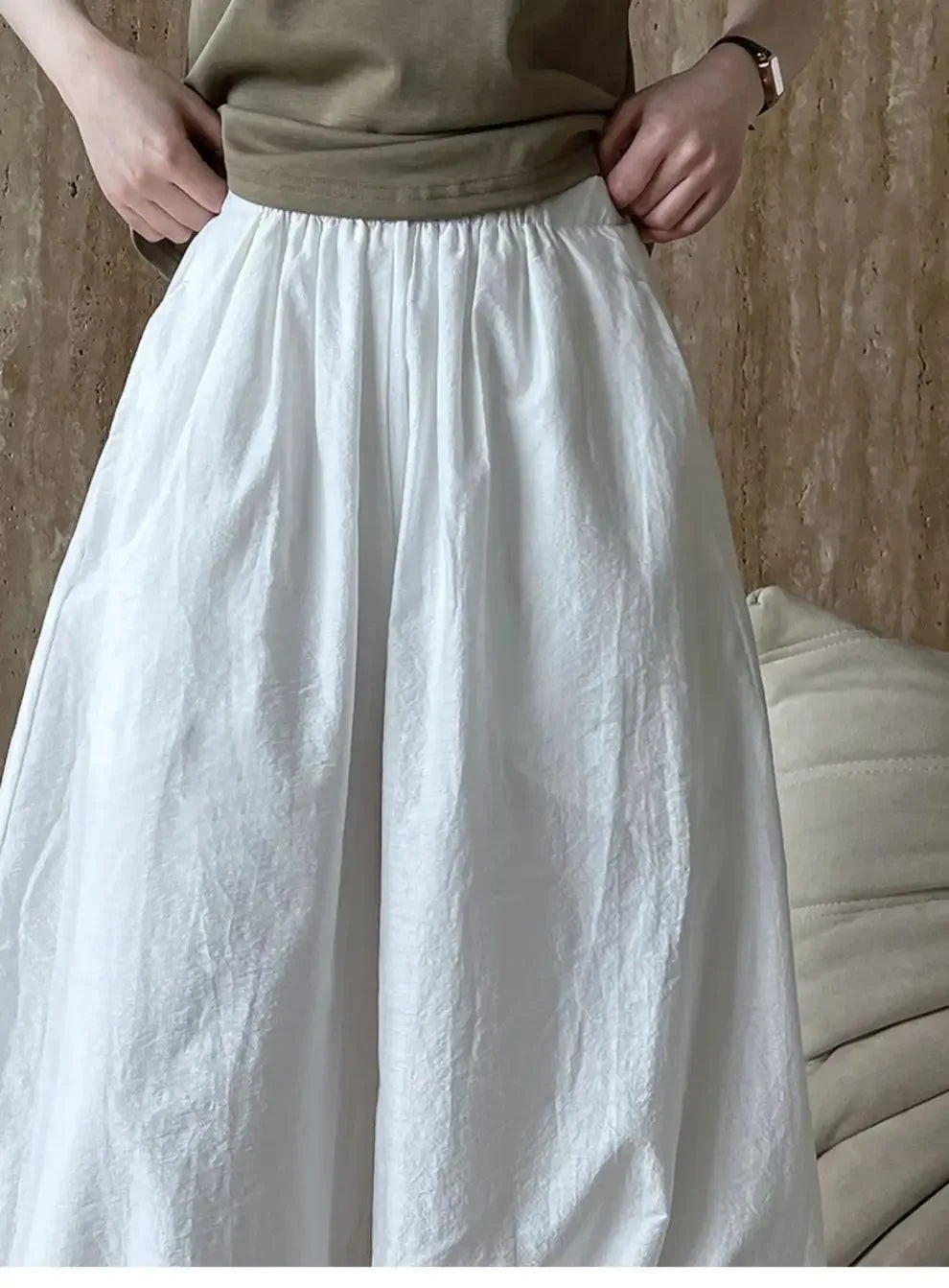 Pantaloni Bloomers Donna Vita Alta – Loose Fit Estivi