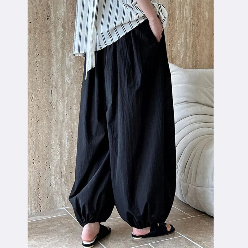Pantaloni Bloomers Donna Vita Alta – Loose Fit Estivi