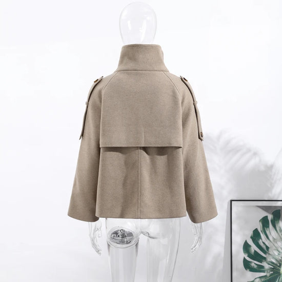 Giacca donna con collo alto e bottoni, modelli 01-04