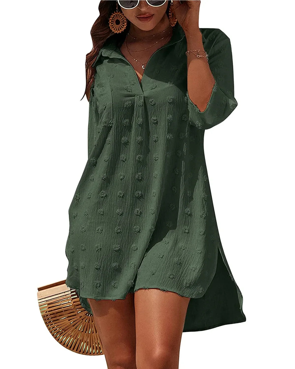 Abito Donna Effetto Pizzo Jacquard – Copricostume