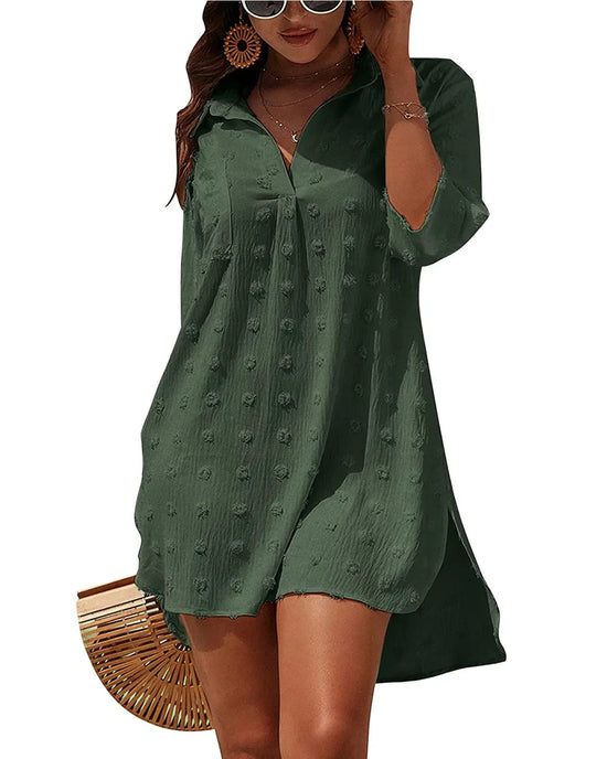 Abito Donna Effetto Pizzo Jacquard – Copricostume