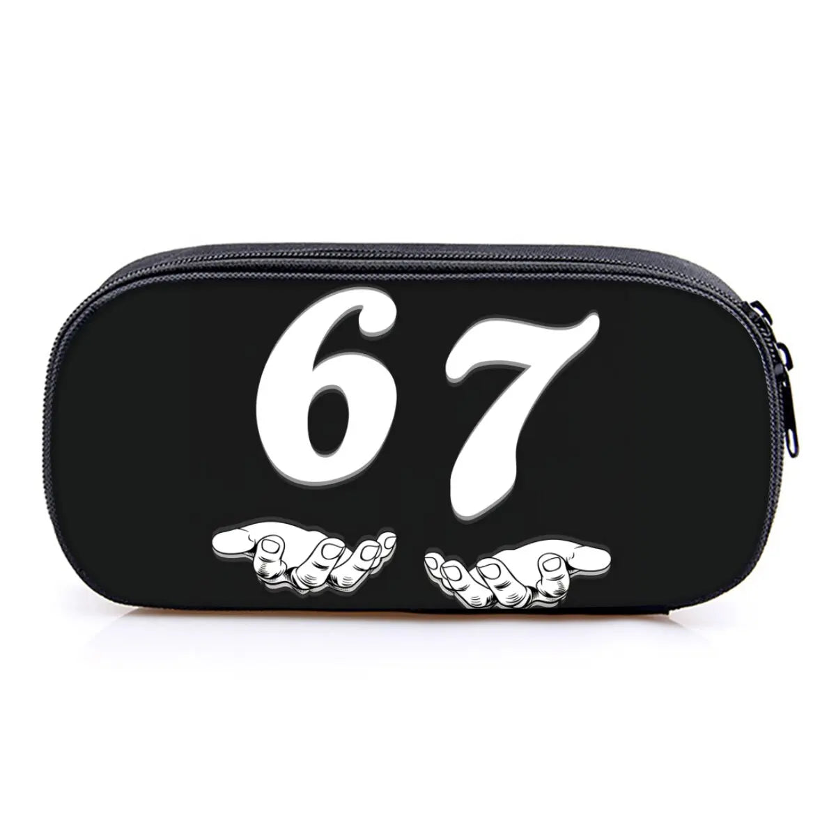 Hot Sales Colorful Number 67 Print Layered Pencil Case Quality 2D Flat Cartoon Pen Bag Best Gift for Boys/Girls School Supplies