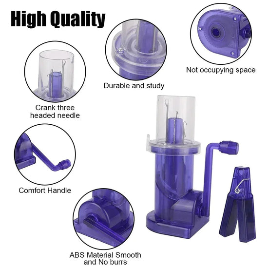 Macchina Maglieria Manuale Portatile con Manovella – Knitting Loom DIY