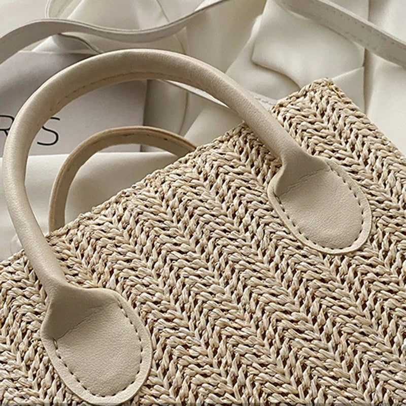 Borsa Tracolla Donna in Paglia Intrecciata – Stile Casual